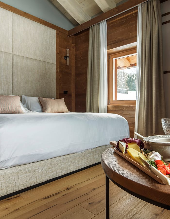 Dettaglio Camera Cosy con letto matrimoniale