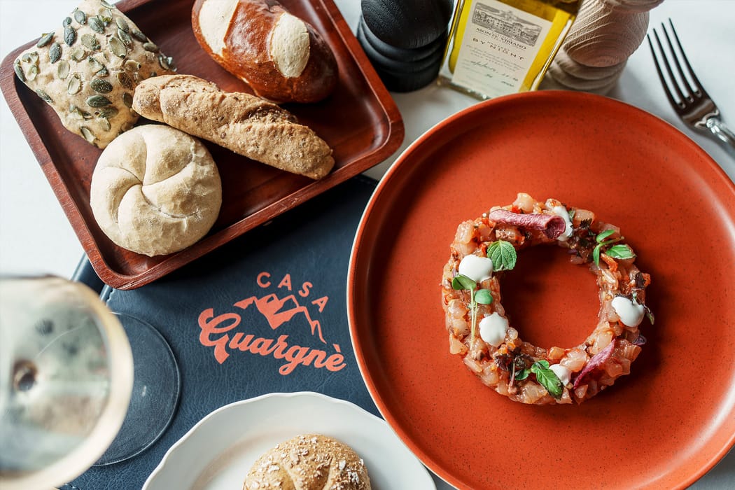 Dettaglio piatto ristorante Casa Guargnè